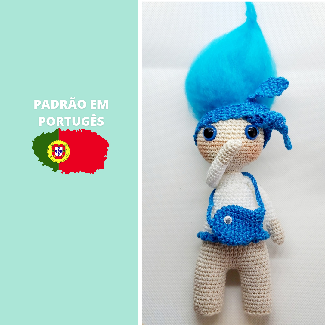 Amigurumi Patterns Elements of Nature – Water Doll | Bilingual Sustainable Collection (PT/EN)