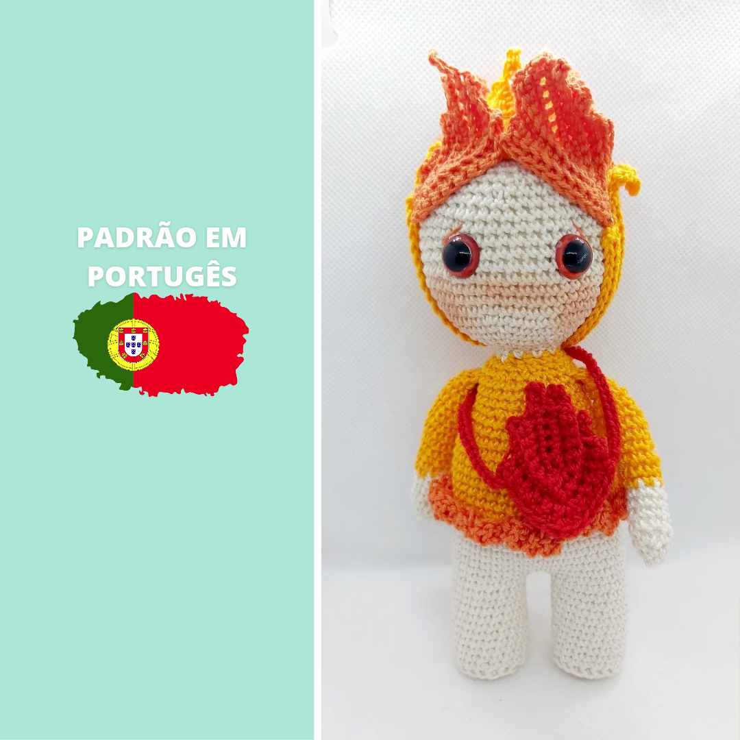 Amigurumi Patterns Elements of Nature – Earth, Water, Fire and Wind Dolls | Bilingual Sustainable Collection (PT/EN)