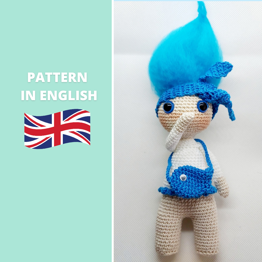 Amigurumi Patterns Elements of Nature – Water Doll | Bilingual Sustainable Collection (PT/EN)
