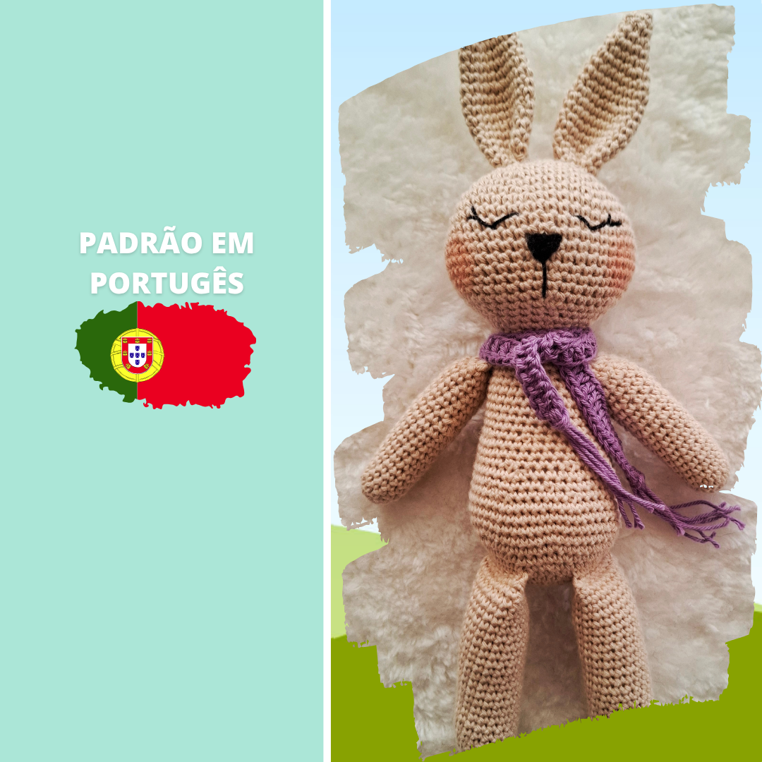Amigurumi Pattern – Sleepy Bunny (PDF + Photos + Step-by-Step Videos)
