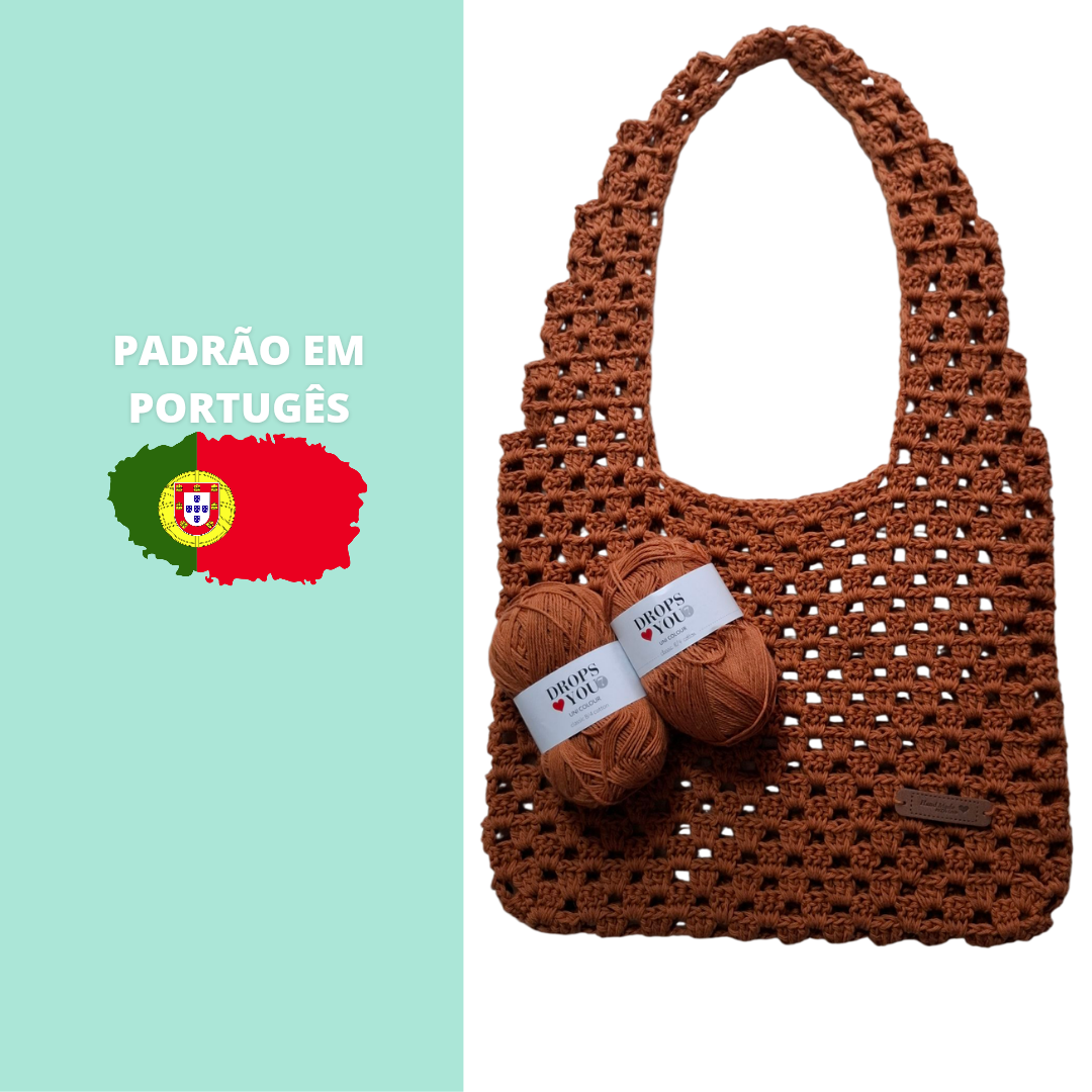 Digital Pattern for "Weekend Bag" – Crochet with DROPS Love You 7 Yarn