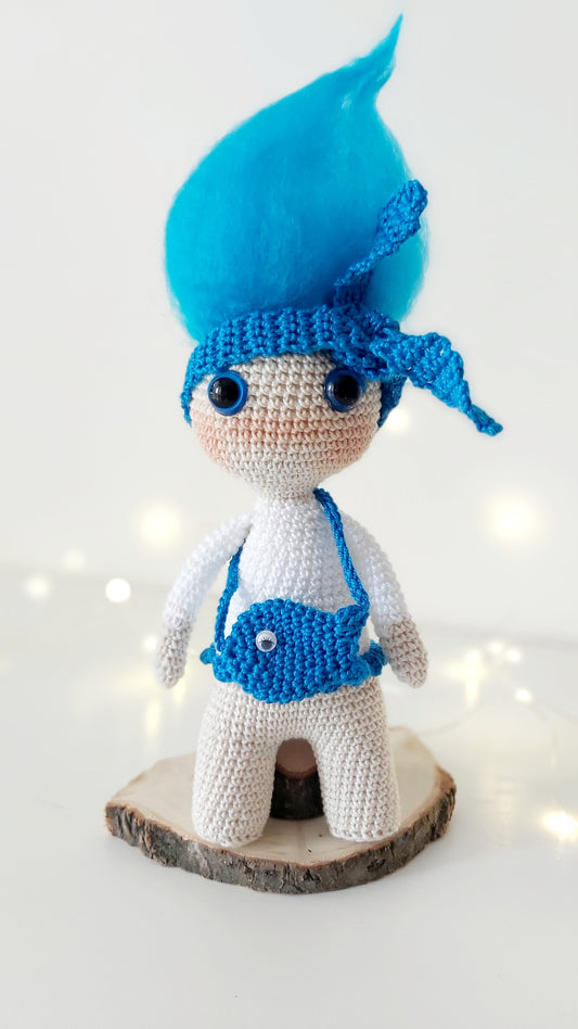 Amigurumi Patterns Elements of Nature – Water Doll | Bilingual Sustainable Collection (PT/EN)