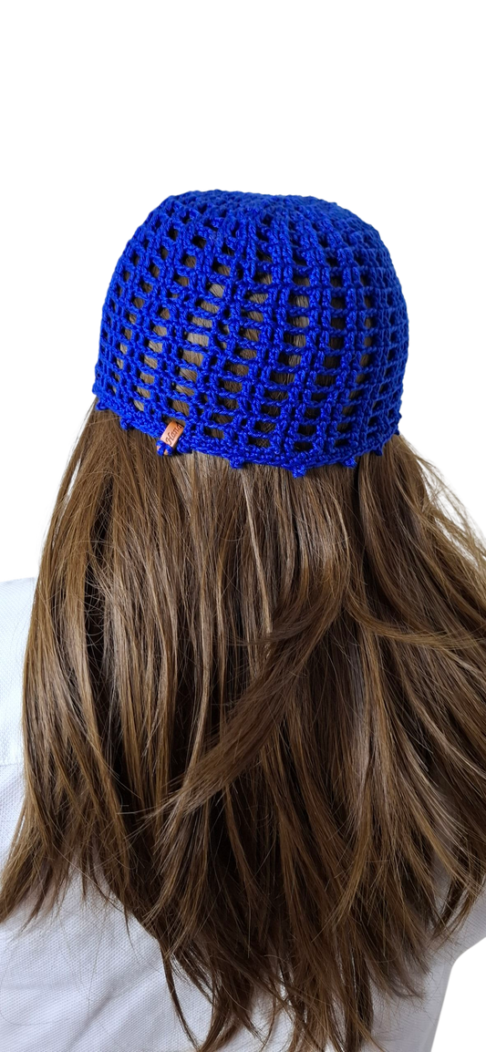 Handmade Headpiece in Mercerized Cotton – Exclusive Piece from L'Amuleto Atelier