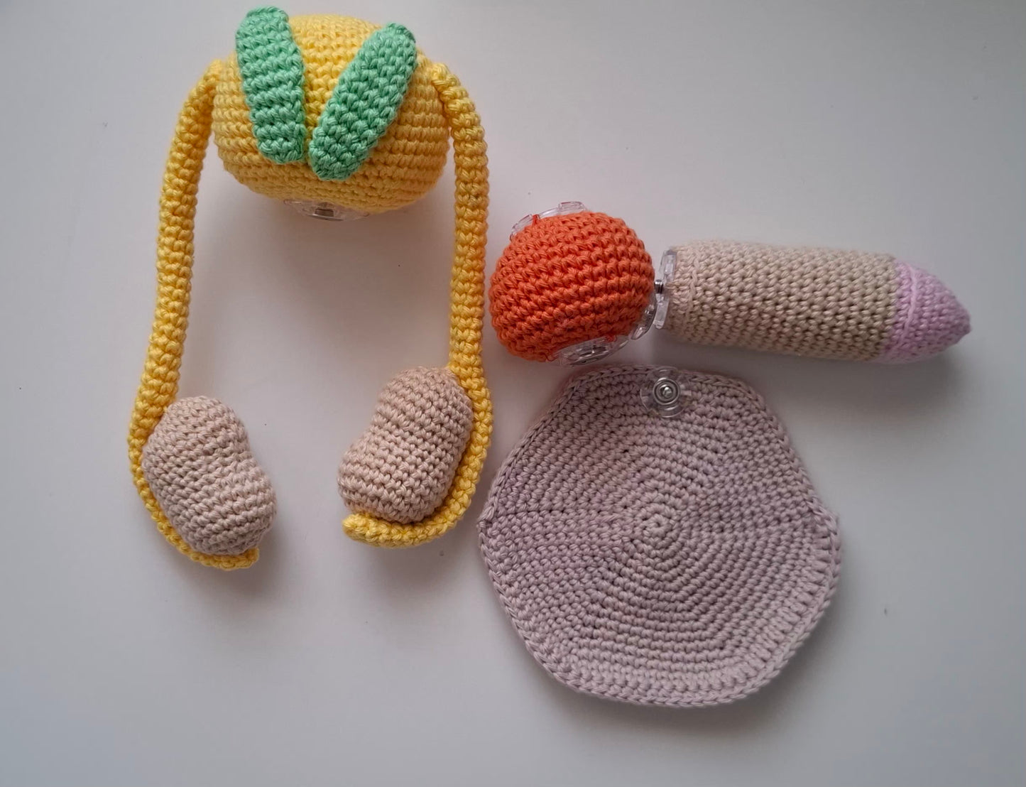 Kit Sistema Reprodutor Masculino em Amigurumi | Recurso Educativo Completo