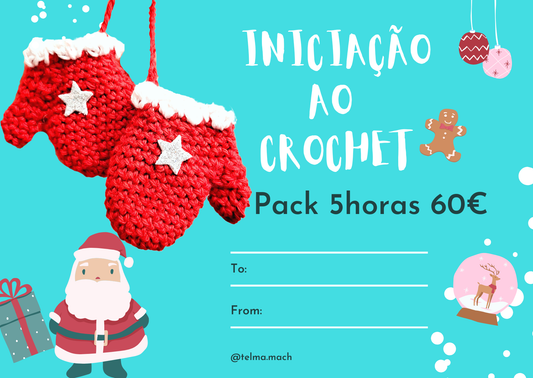Voucher Digital – Iniciação ao Crochet e Amigurumi | Pack 5 Aulas + Kit de Iniciação