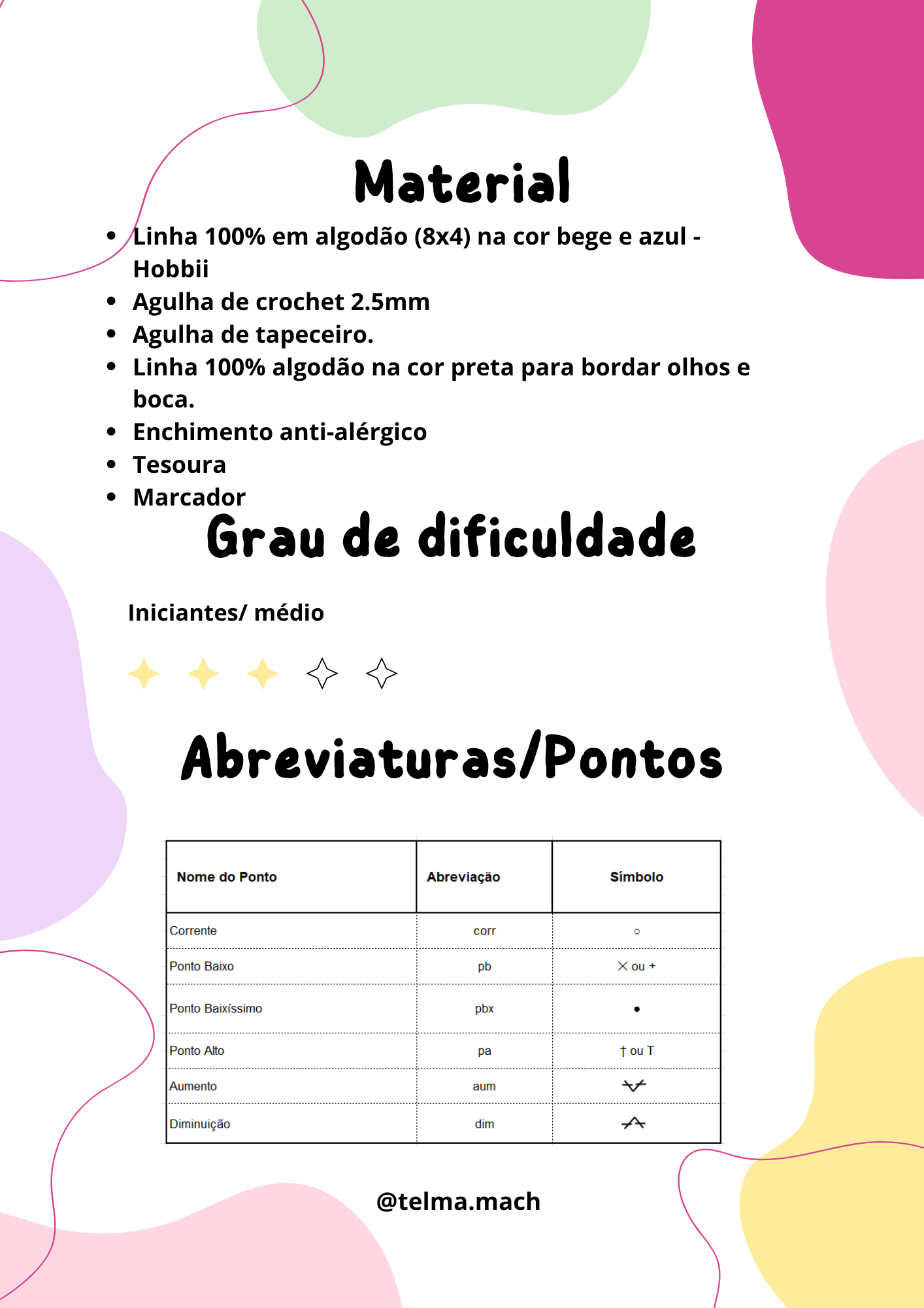 Padrão Amigurumi – Coelhinho Sleepy (PDF + Fotos + Vídeos Passo a Passo)